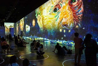 創(chuàng)意展廳，梵高畫展，梵高展臺